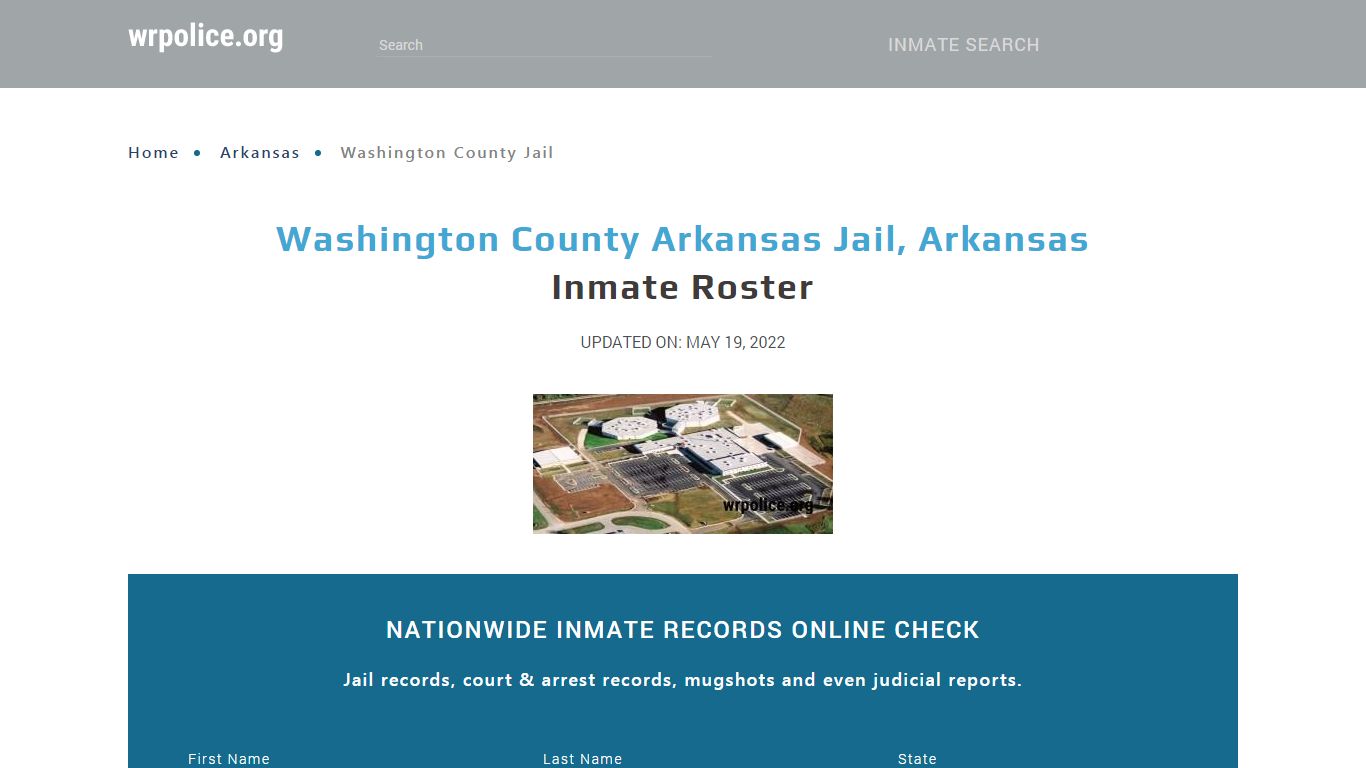 Washington County Arkansas Jail, Arkansas - Inmate Locator